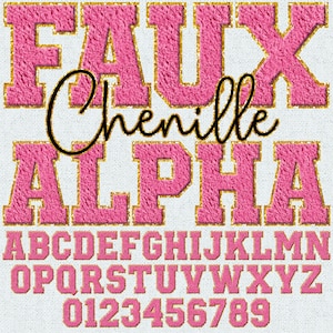 Alfabeto PNG de chenilla sintética, parches de letras universitarias, letras imprimibles de chenilla sintética en colores pastel, letras de primavera de Pascua, paquete Alpha 3FC