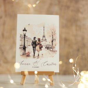 Einzigartige Hochzeitskarte – Liebevolle Botschaft für den Valentinstag, zur Hochzeit oder Hochzeitstag, personalisiert, edel, modern