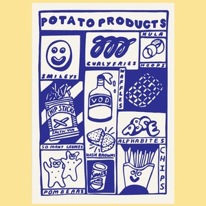 Potato Products A3 print
