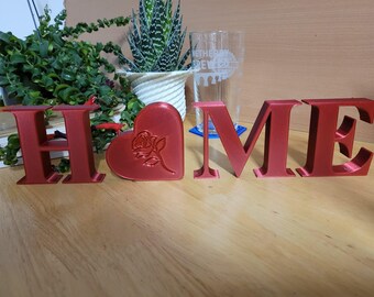 HOME Standing Sign – Minimalist Decor – Housewarming Gift UK