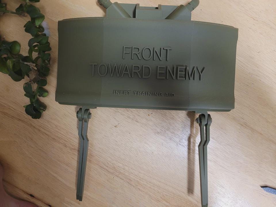 M18A1 Claymore Mine Inert Replica: Full Scale Military Prop - Etsy