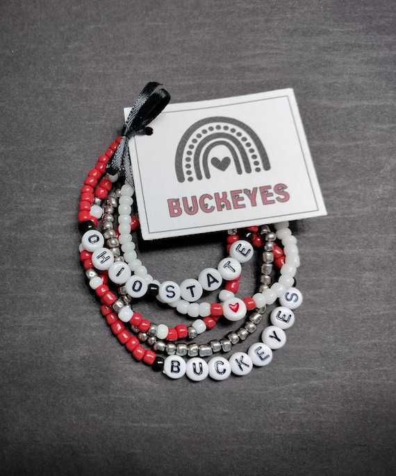 Ohio State Buckeyes bracelets | Ohio State bracelets | Buckeyes bracelets | college team bracelet |   Buckeyes |