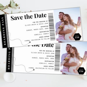 Editable Boarding Pass Canva Template, Printable Airline Ticket Surprise Trip, Customizable Plane Ticket Gift Card, Surprise Trip Canva