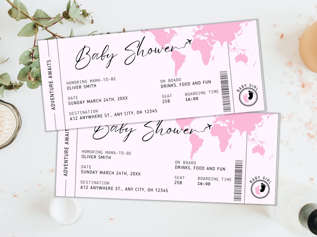 Editable Boarding Pass Template, Surprise Trip Gift (canva, Digital ...