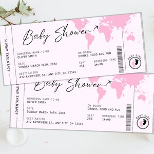 Editable Boarding Pass Canva Template, Printable Airline Ticket Surprise Trip, Customizable Plane Ticket Gift Card, Surprise Trip Canva