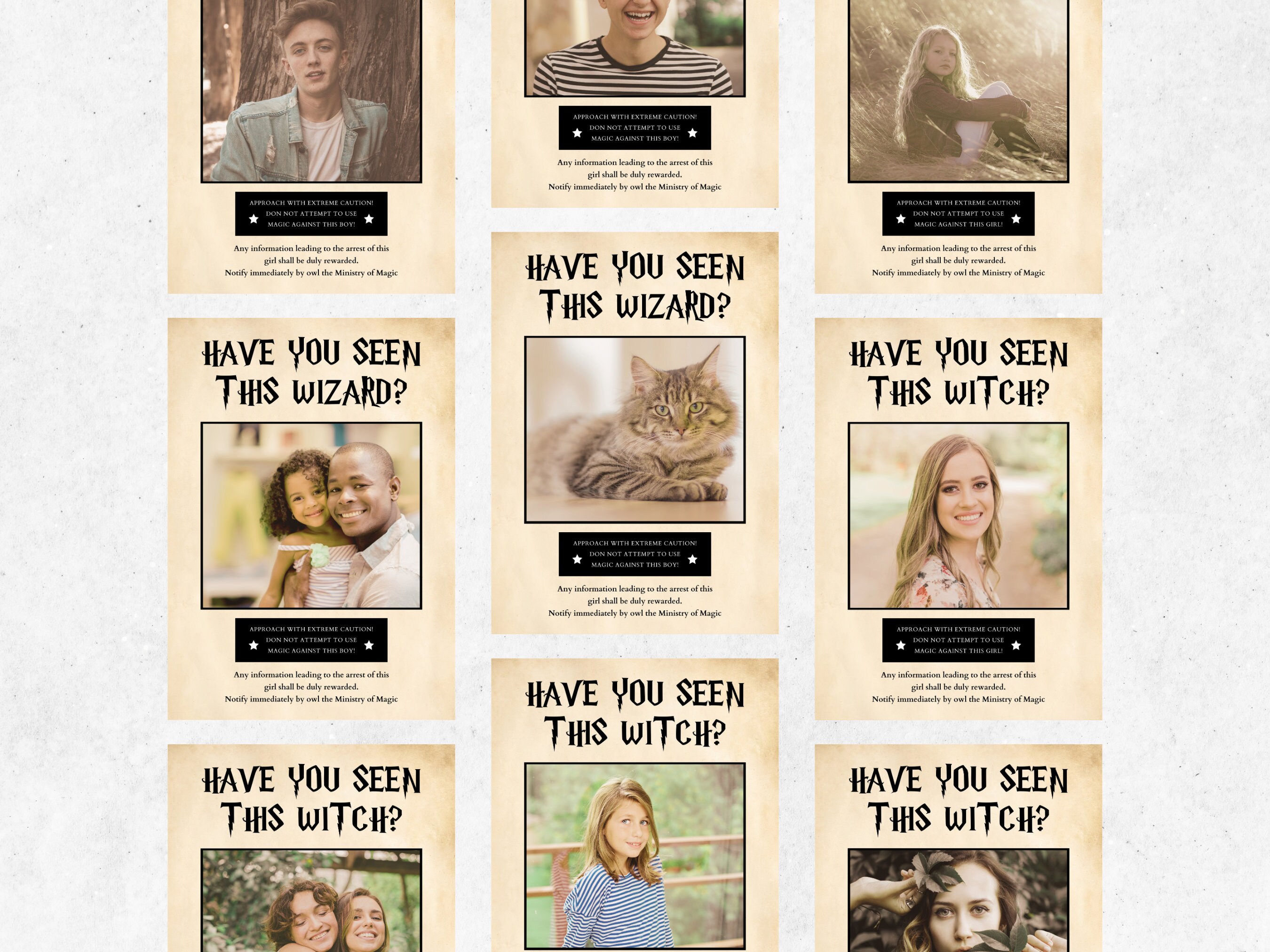 Have You Seen This Wizard Personalized Party Poster, Wizard Wanted ...