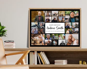Anpassbare Geburtstags-Foto-Collage, 24 Fotos (Digitaler Download)