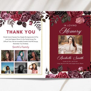Editable Funeral Program Template, Obituary Template For Women, Bi-Fold Obituary Template, Celebration Of Life Program, Funeral Memorial