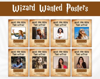 Wizard Wanted Personalized Party Poster Template (Instant Download)