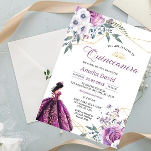 laser cut invitation
Quince Anos invite
Sweet 15 invitation
Sweet XV invites
Quinceañera invite
custom laser invite
Romantic laser card
glitter laser invite
lavender invites
lavender laser card
lavender Anos invite
light purple invite
violet laser