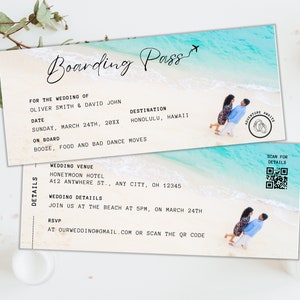 Editable Boarding Pass Canva Template, Printable Airline Ticket Surprise Trip, Customizable Plane Ticket Gift Card, Surprise Trip Canva