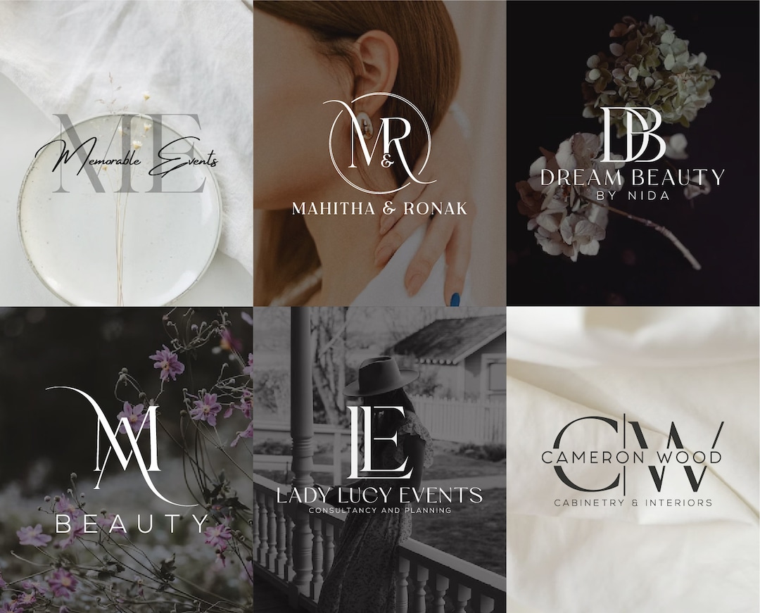 Premium Logo, Initial Logo, Custom Logo Design, Minimalist Logo