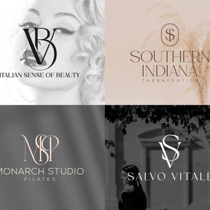 Premium logo, Initial logo, Custom Logo Design, Minimalist Logo, Cosmetic logo, Name logo, Wedding logo, Fashion logo, Monogram Logo image 7