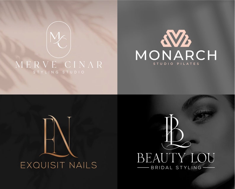 Premium logo, Initial logo, Custom Logo Design, Minimalist Logo, Cosmetic logo, Name logo, Wedding logo, Fashion logo, Monogram Logo image 8