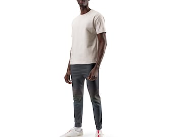 Quiet Spectrum Recycled Fleece Joggers, Subtle Rainbow Print