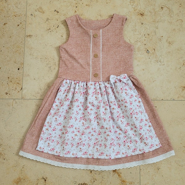 Dirndl Kleid Tracht Mädchen Kinder Jersey Größe 104