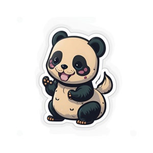 Kawaii Panda Kiss-Cut Stickers