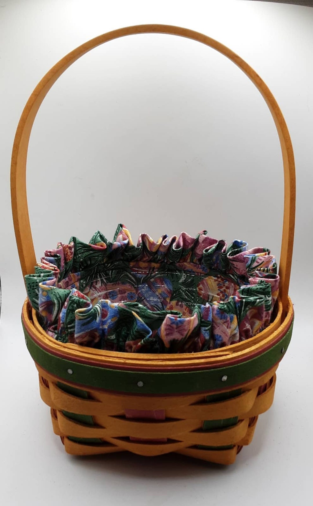 1999 Longaberger Easter Basket With Liner and Protector Etsy