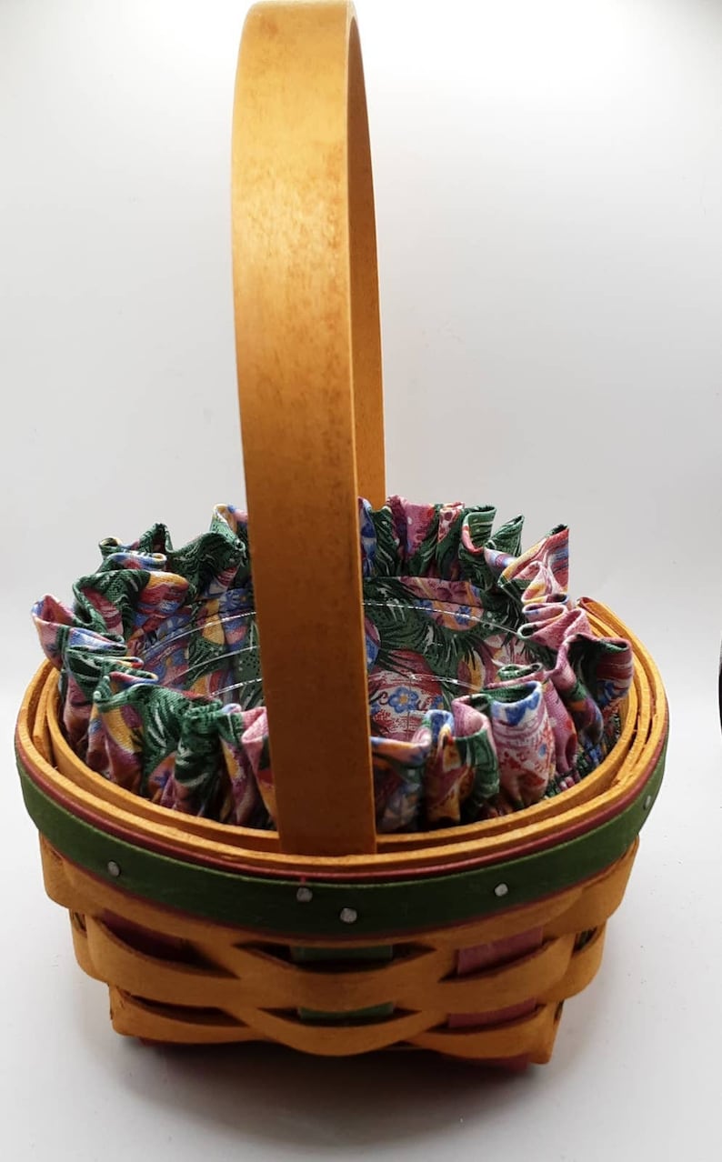 1999 Longaberger Easter Basket With Liner and Protector Etsy