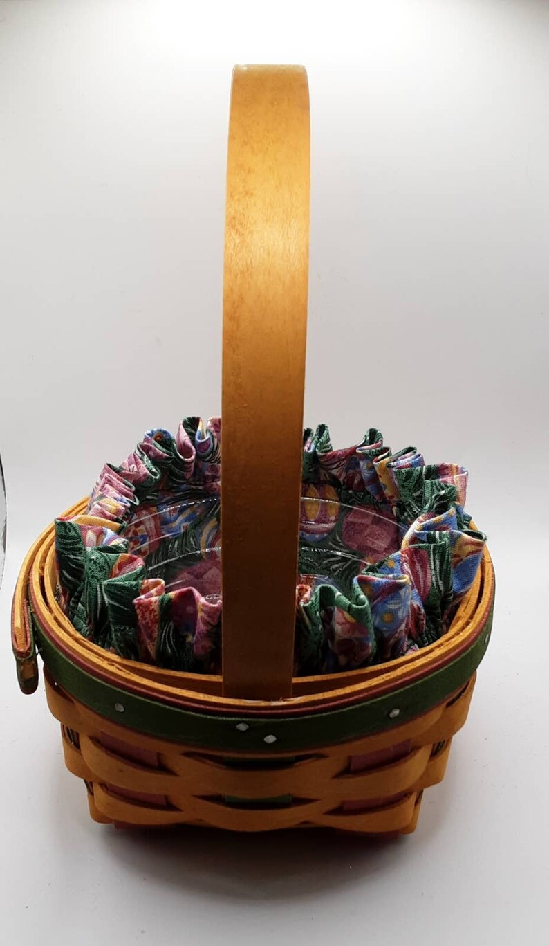 1999 Longaberger Easter Basket With Liner and Protector Etsy