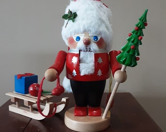 Vintage Steinbach Nutcracker Santa With Sleigh