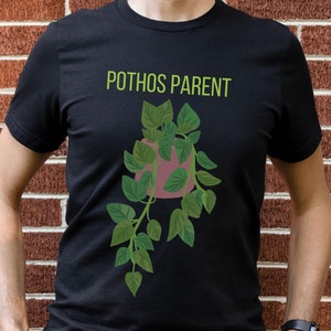 ポトス親Tシャツ、ポトス愛好家ギフト、観葉植物愛好家シャツ、室内植物Tシャツ、ガーデニングユーモアシャツ、植物ママTシャツ、植物パパTシャツ