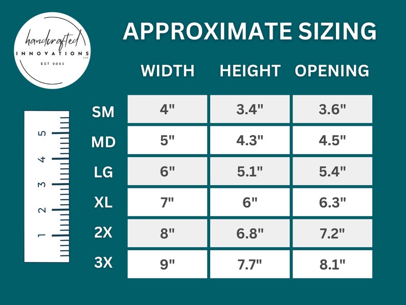 Sweater Vest Planter Sizing Guide