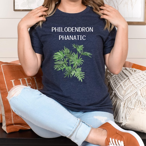Philodendron Lover Shirt, Plant Parent Tee, Botanical Graphic T-Shirt, Houseplant Gift, Gardening Enthusiast, Funny Plant Apparel