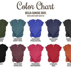 Bella+ Canvas 3001 Shirts for Light Designs