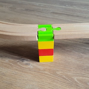 Verbindingsstuk voor ikea/brio houten treinbaan naar Duplo