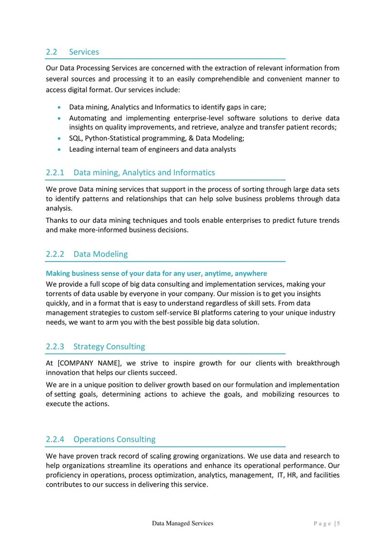 Data Processing Services Proposal Template image 6