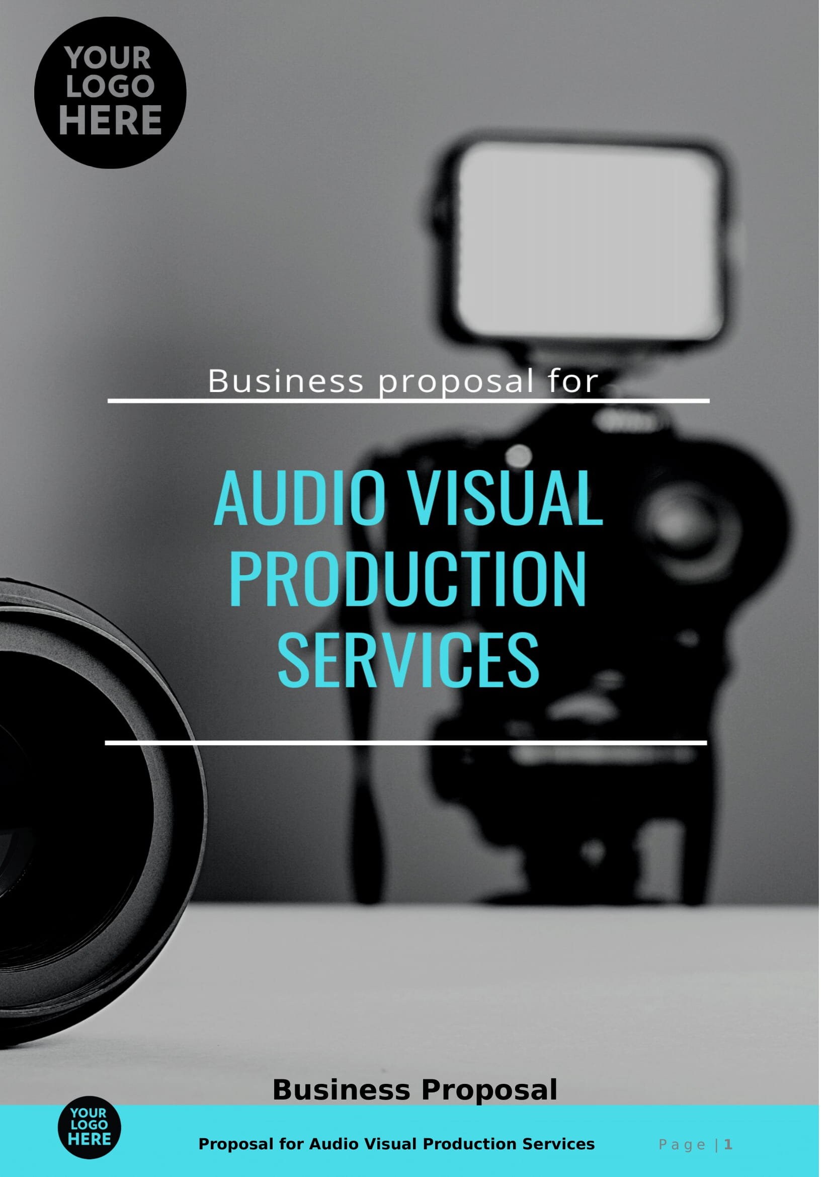 Audio Visual Production Services Proposal Template - Etsy