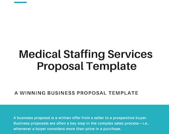 Medical Staffing Services Proposal Template