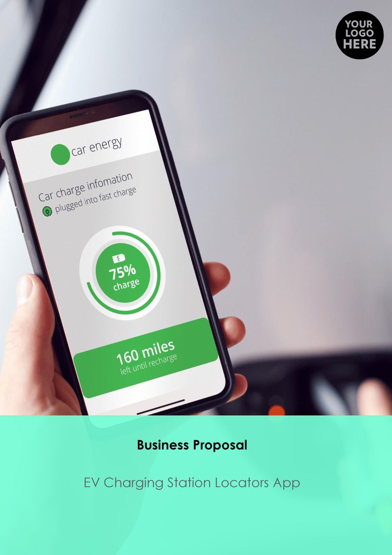 EV Charging Station Locators App Business Proposal Template - Etsy