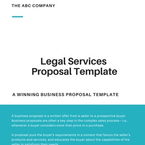 Legal Services Proposal Template