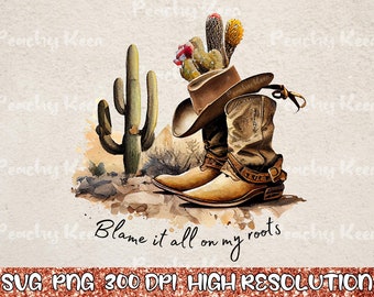 90s Country Music, Cowboy Boots Svg, Western Png Svg, Garth Brooks, Cowboy, Friends In Low Places Png Svg, Country Western Png