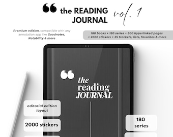 Android Reading Journal Digital Reading Planner For Tablets Goodnotes