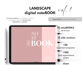 Digital Notebook for GoodNotes Ipad Notebook, Student Notebook for Notability Templates  Notebook Journal Dotted, Lined, Grid, Cornell Cream