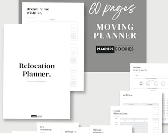 Moving Planner Digital Relocation Planner New Home Checklist Printable Garage Sale Planner Relocation Planning Kit Moving Planning Kit