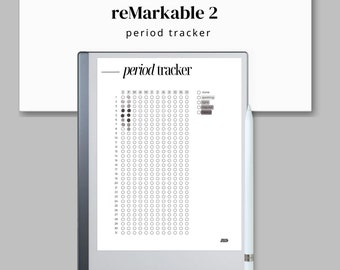 reMarkable 2 Templates Period Tracker reMarkable 2 Period Journal Self Care Tracker, reMarkable Tablet Planner Habit Tracker Period Calendar