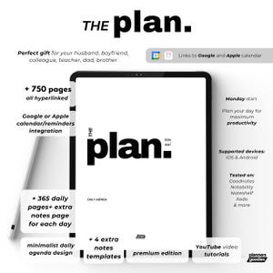 2026 Daily Digital Planner for GoodNotes Hyperlinked Agenda with Calendar Integration Minimalist Business Planner for iPad Gift for Managers