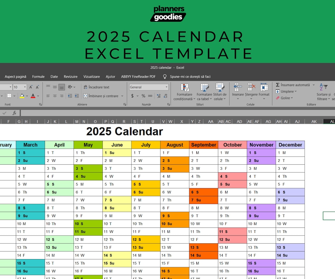 Daily Planner Excel Template 2025
