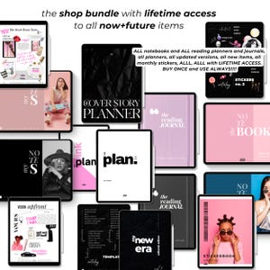 Whole Shop Bundle Digital Planners for Goodnotes Notebooks Mega Bundle Journals for Notability Templates Daily Weekly Monthly Dated Undated