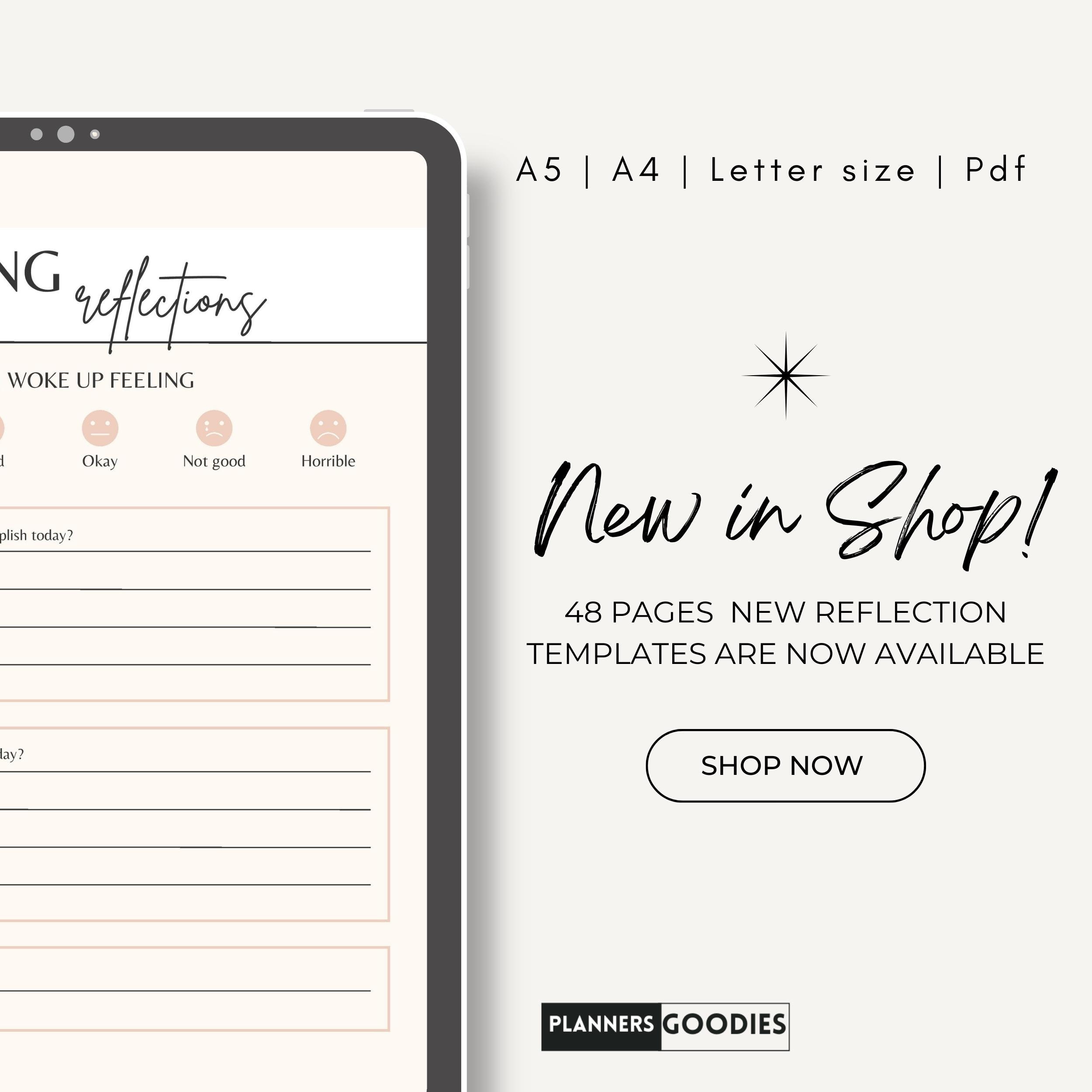 Self Reflection Journal Printable| Mental Health Journal | Digital ...