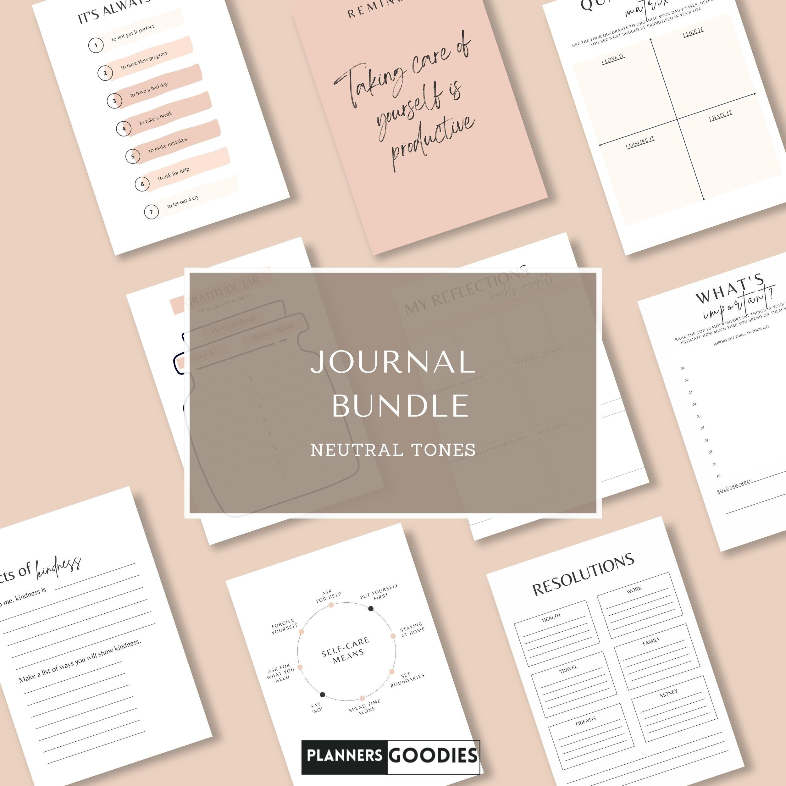 Self Reflection Journal Printable| Mental Health Journal | Digital ...