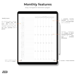2026 Digital Planner for Samsung Notes Digital Planner 2026 for Android Tablet Planner with Google Calendar Digital Agenda Dated image 2