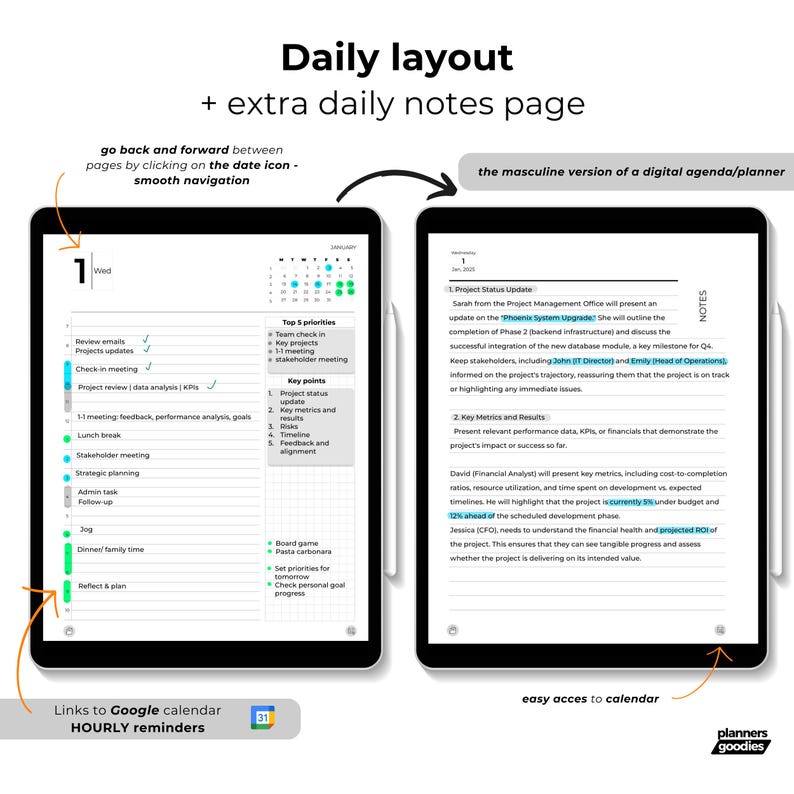 2024 digital planner samsung notes planner dated android planner with google calendarxodo planner