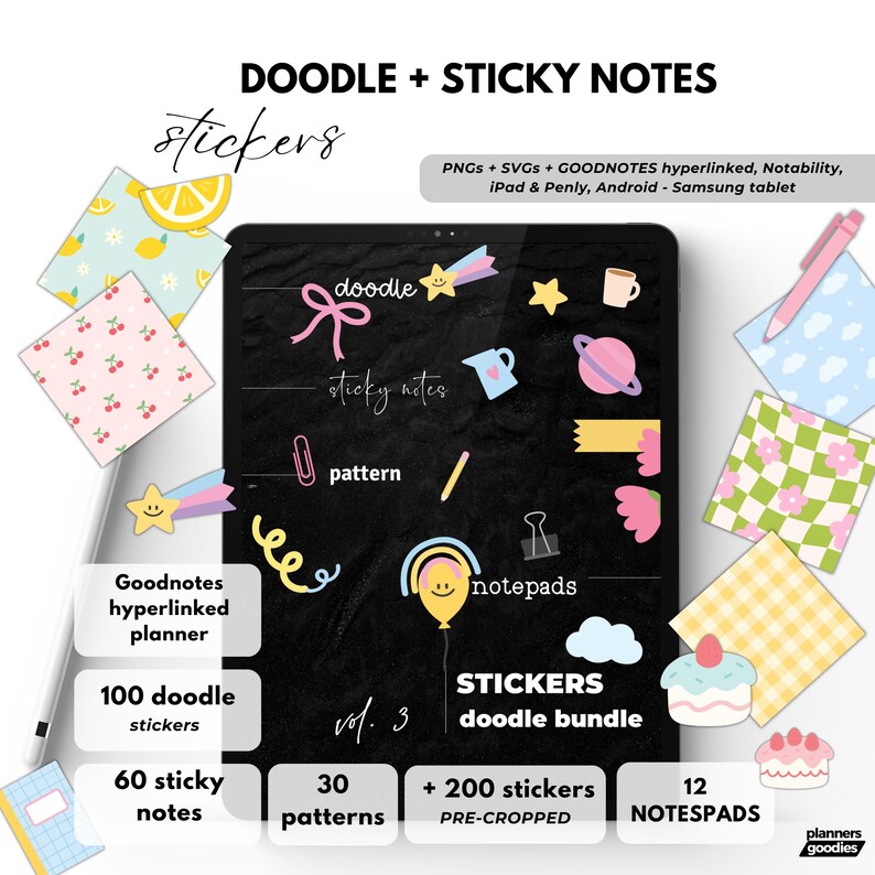 Whole Shop Digital Stickers for Goodnotes Pre-cropped Stickers Stickers ...