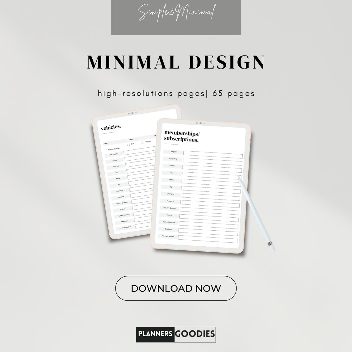 End of life planner printable peace of mind planner estate planning