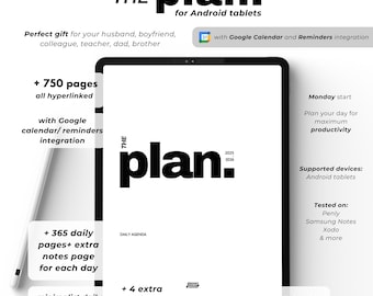 2026 Digital Planner for Samsung Notes Digital Planner 2026 for Android Tablet Planner with Google Calendar Digital Agenda Dated